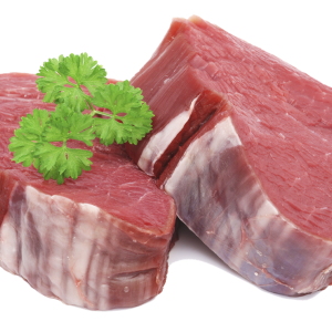 raw meat with spices